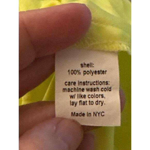 Hutch Lime Green Button-Front Blouse With Long Sleeves & Collared Neckline - Picture 4 of 4